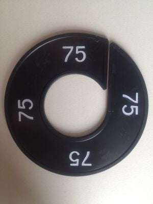 Klika - Maatring 9cm zwart/wit 75