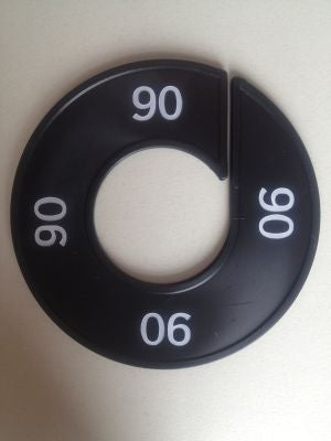 Klika - Maatring 9cm zwart/wit 90