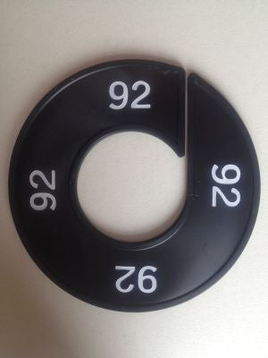 Klika - Maatring 9cm zwart/wit 92