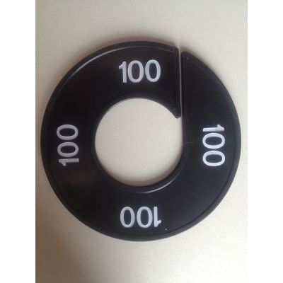 Klika - Maatring 9cm zwart/wit 100