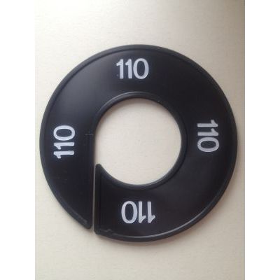 Klika - Maatring 9cm zwart/wit 110