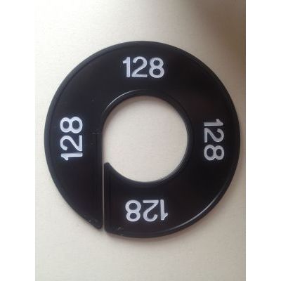 Klika - Maatring 9cm zwart/wit 128