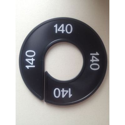 Klika - Maatring 9cm zwart/wit 140