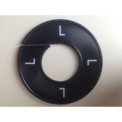 Klika - Taille bague noir/blanc L