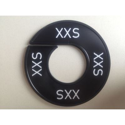 Klika - Maatring 9cm zwart/wit XXS