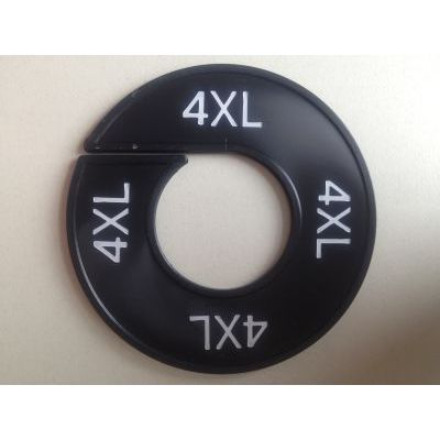 Klika - Maatring 9cm zwart/wit 4XL