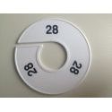 Klika - Maatring 11cm wit/zwart 28