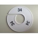 Klika - Maatring 11cm wit/zwart 34