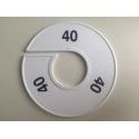 Klika - Maatring 11cm wit/zwart 40