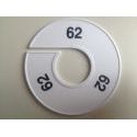 Klika - Maatring 11 cm wit/zwart 62