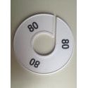 Klika - Maatring 11 cm wit/zwart 80