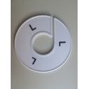 Klika - Maatring 11 cm wit/zwart L