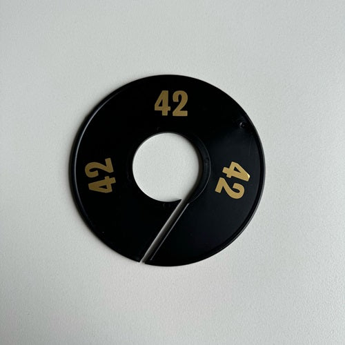 Klika - Maatring 11 cm zwart/goud 42