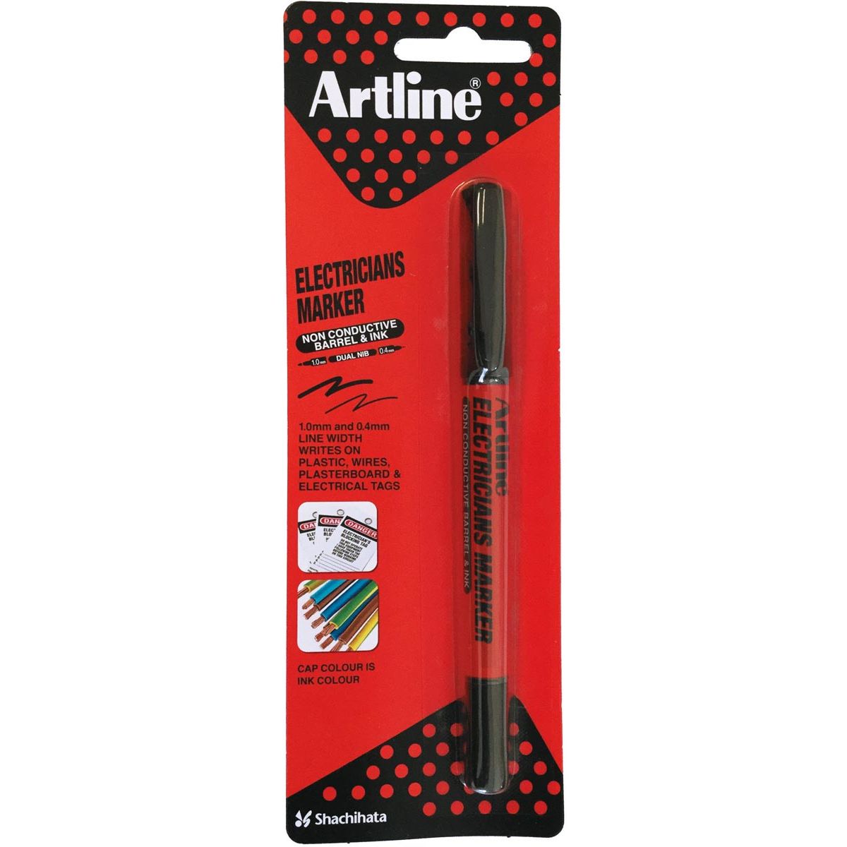 Artline - marqueur Électricien, noir