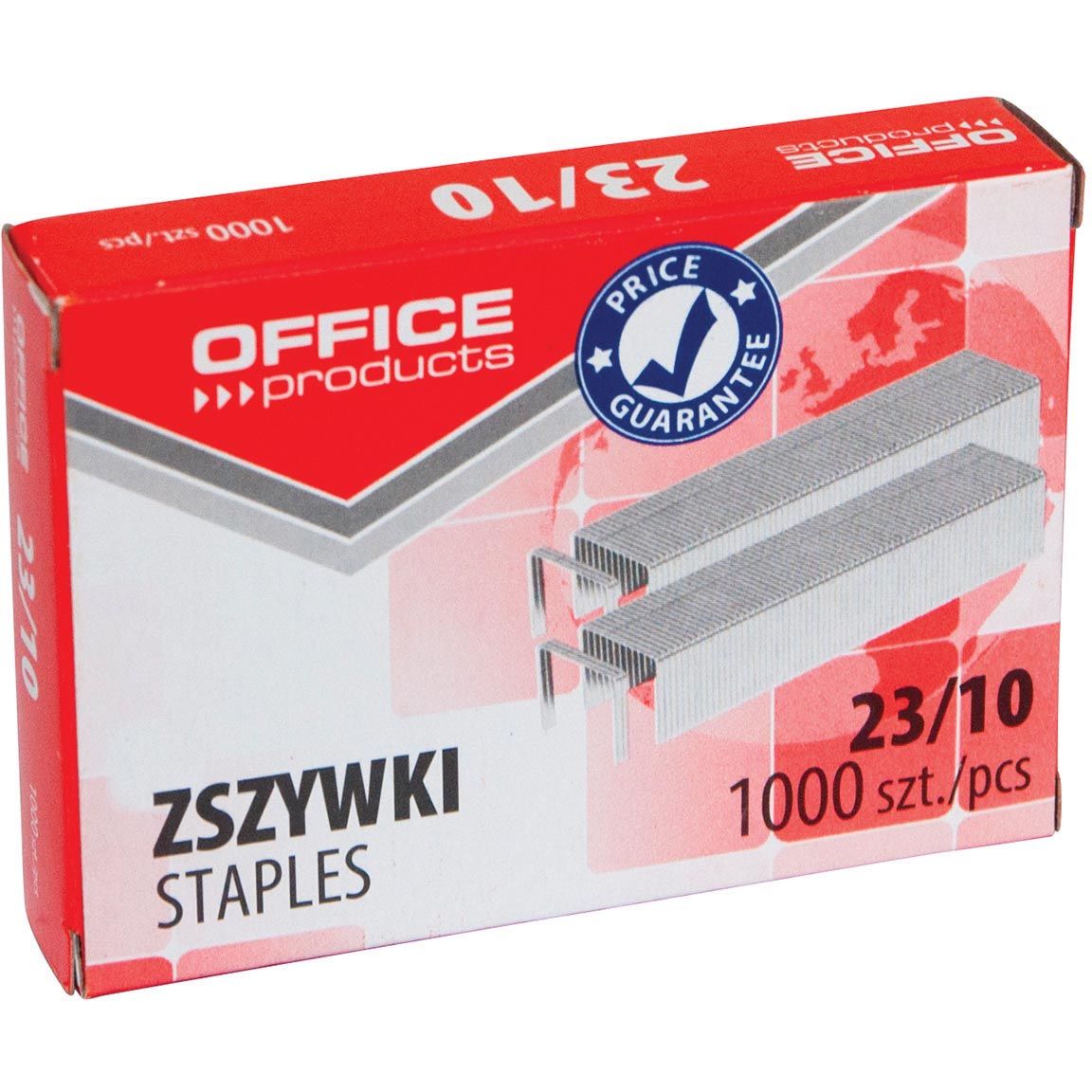 OFFICE products - nietjes 23-10, metaal, doos van 1000 stuks