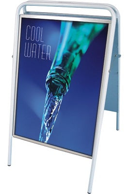 Klika - Panneau de trottoir 50x70 cm modèle tube blanc