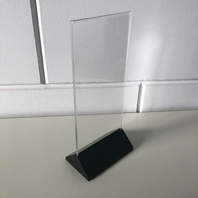 Klika - Menustandaard 9,9x21cm zwart voetje