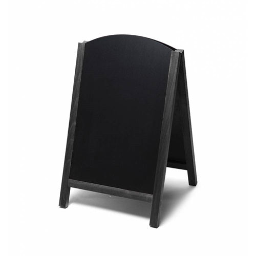 Klika - Panneau de trottoir à craie noir lxh 55x85 cm arc