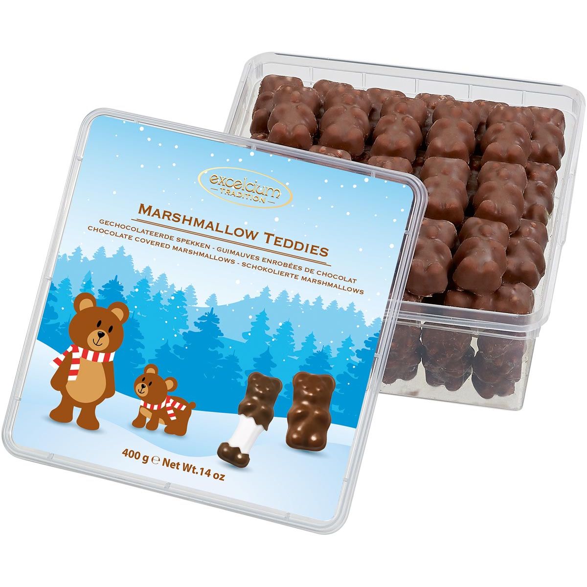 Hamlet - marshmallow chocolade, doos van 400 gram