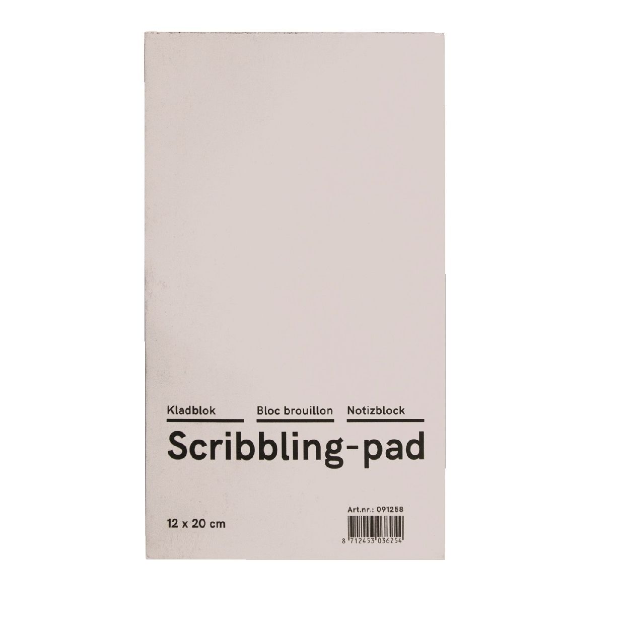 Qbasic - Bloc-notes 12x20cm 150 feuilles 45gr | 10 pièces