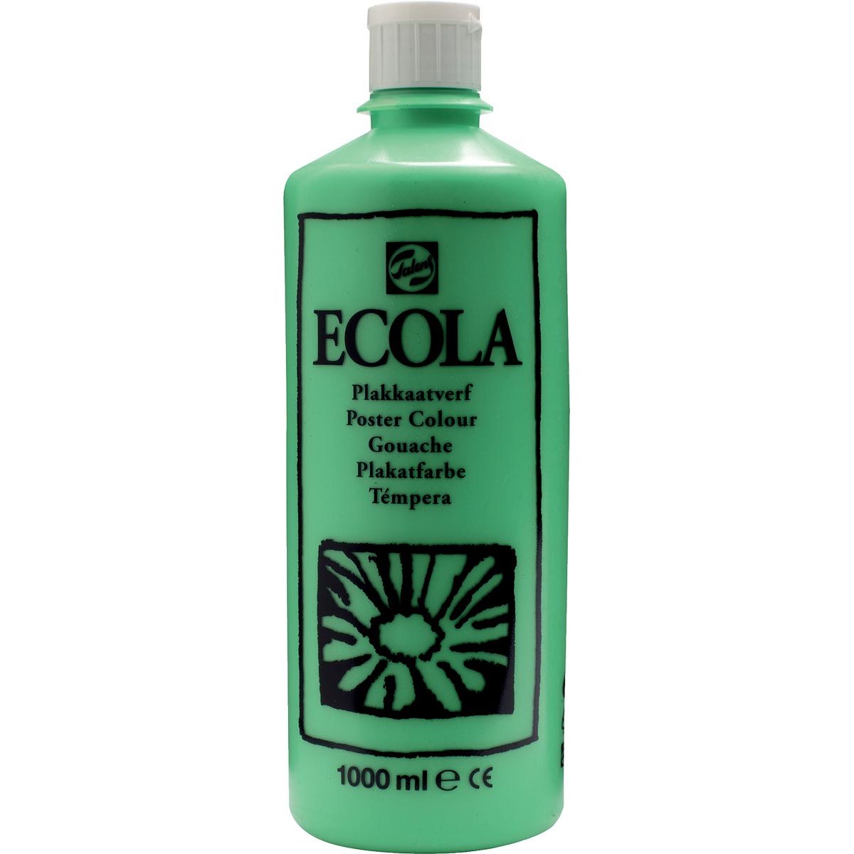 Talens - Ecola Gouache 1000 ml Flasche, hellgrün