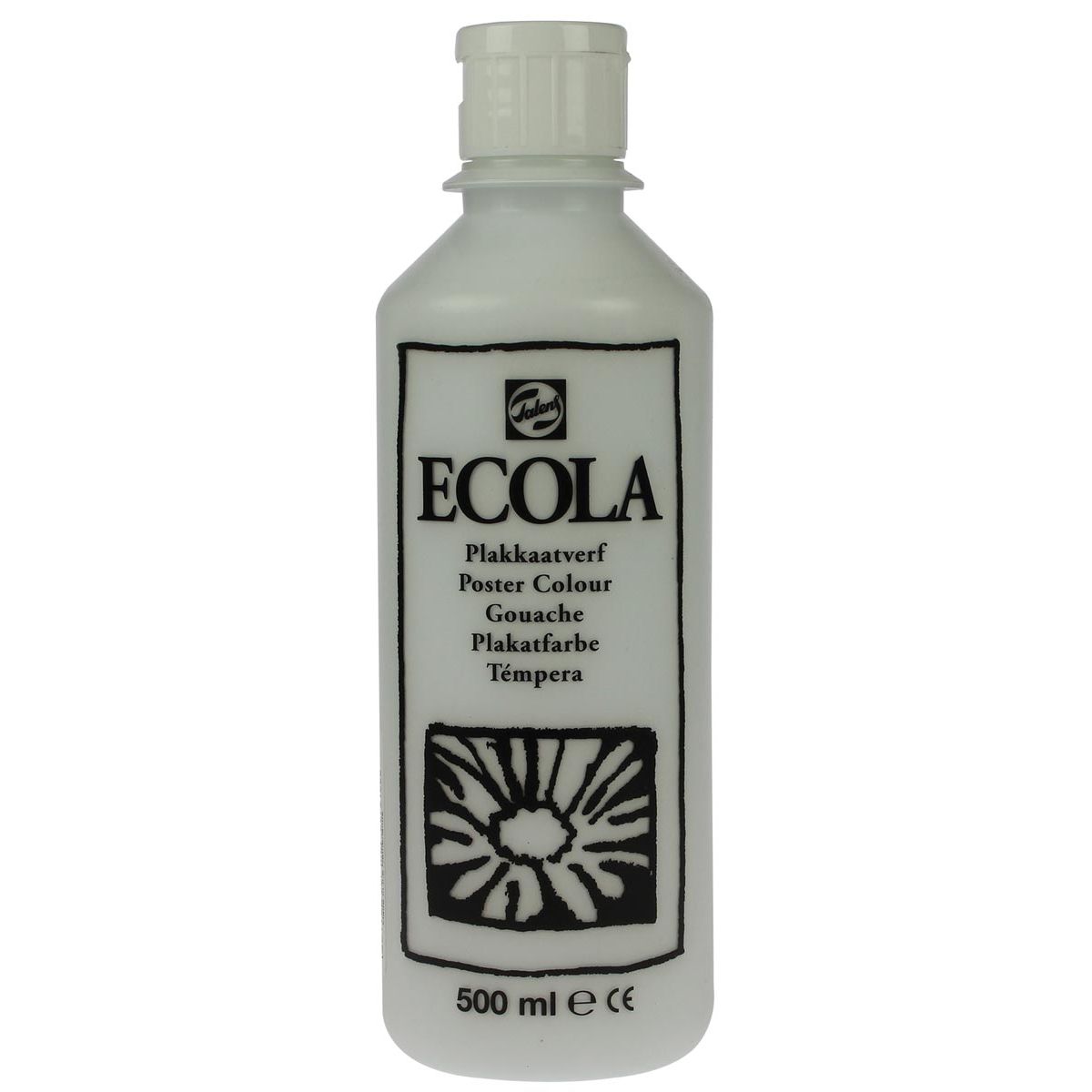 Talens - Ecola plakkaatverf flacon van 500 ml, wit