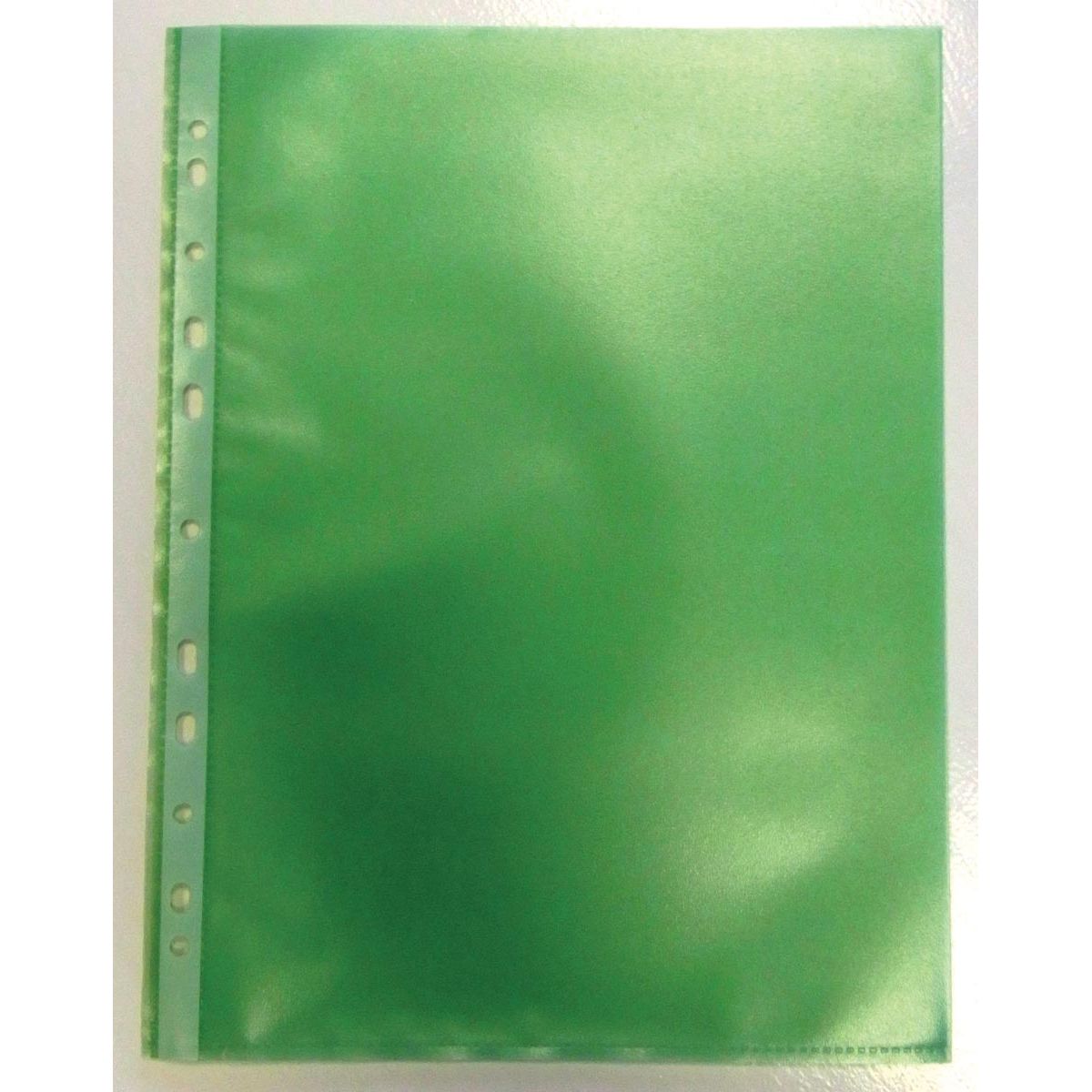 Bronyl - Sac de présentation perforé, vert, paquet de 50