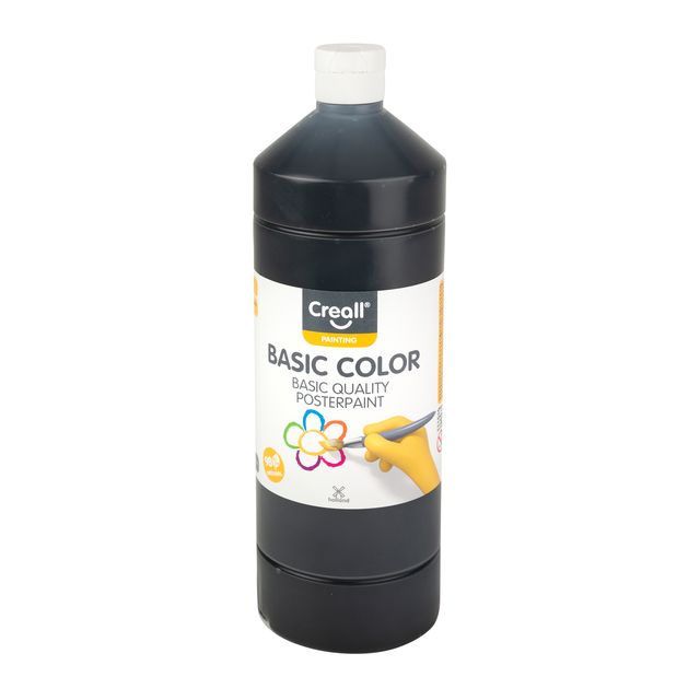 Creall - Posterfarbe Basic Schwarz 1000ml
