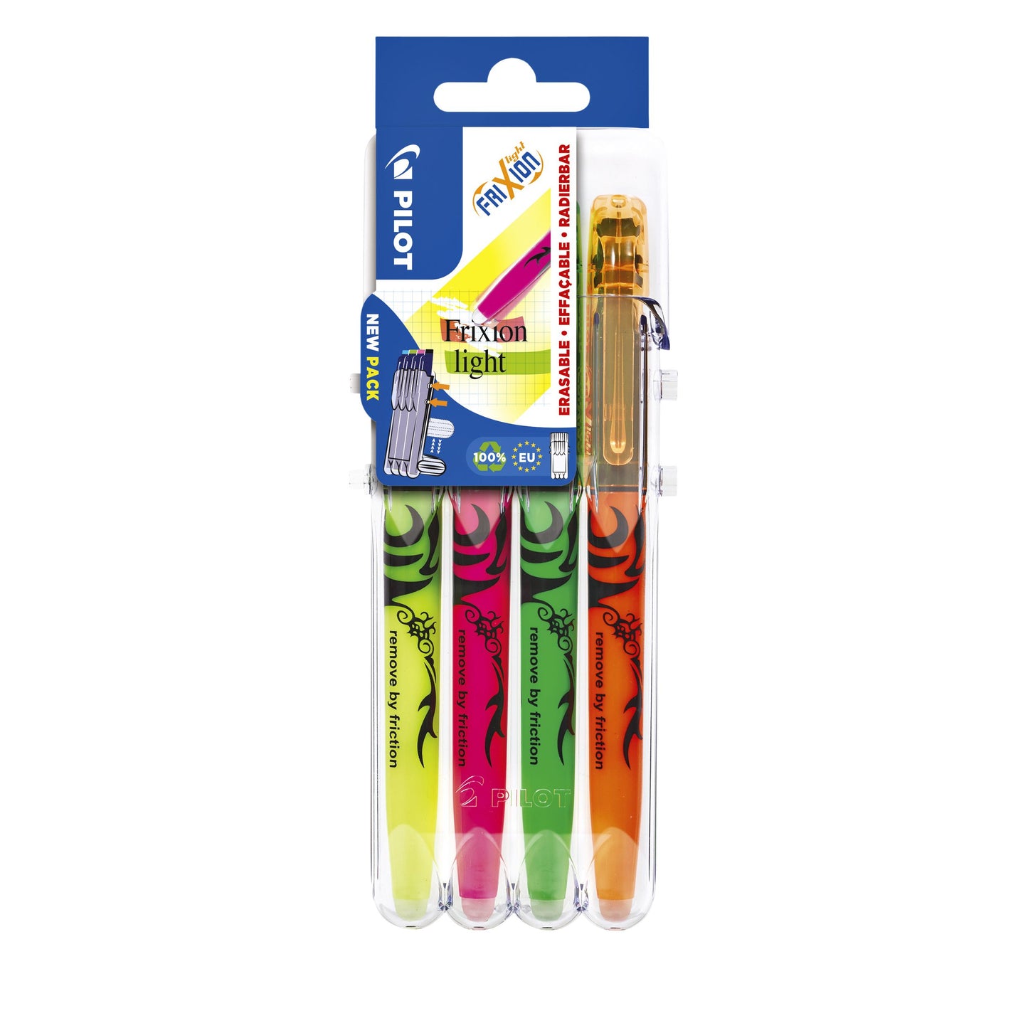 Pilot - Markeerstift friXion assorti Set2Go à 4 stuks