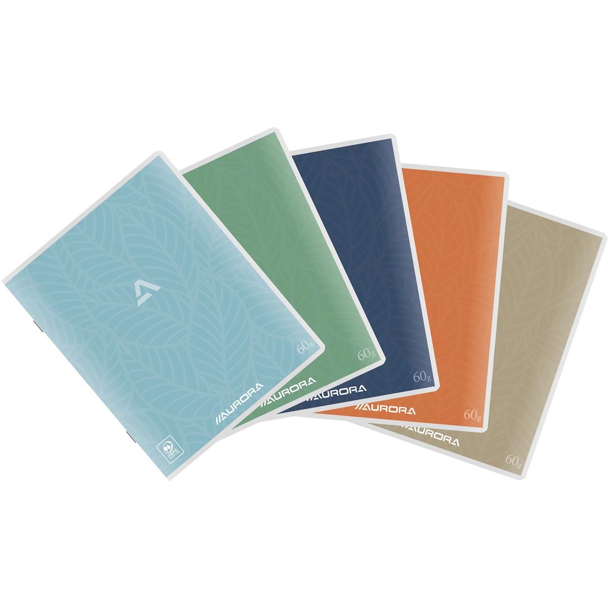 Aurora - Carnet d'écriture 60 200 pages, quadrillé 5 mm