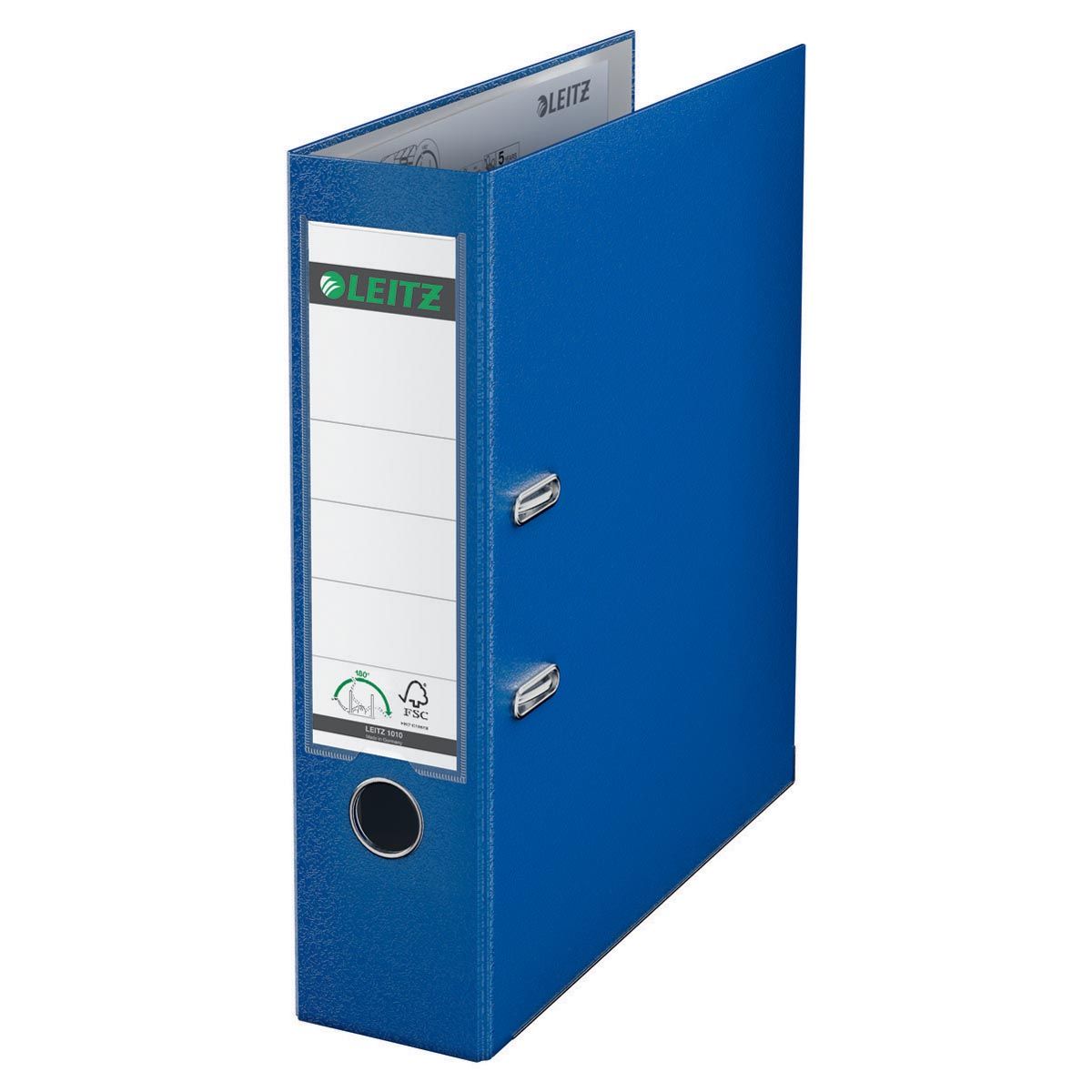 Leitz - Classeur 180°, A4, en PP, dos de 8 cm, bleu foncé