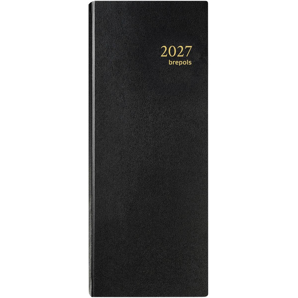 Brepols - Agenda 2026 Saturn Lima 1 jour/2 pages noir