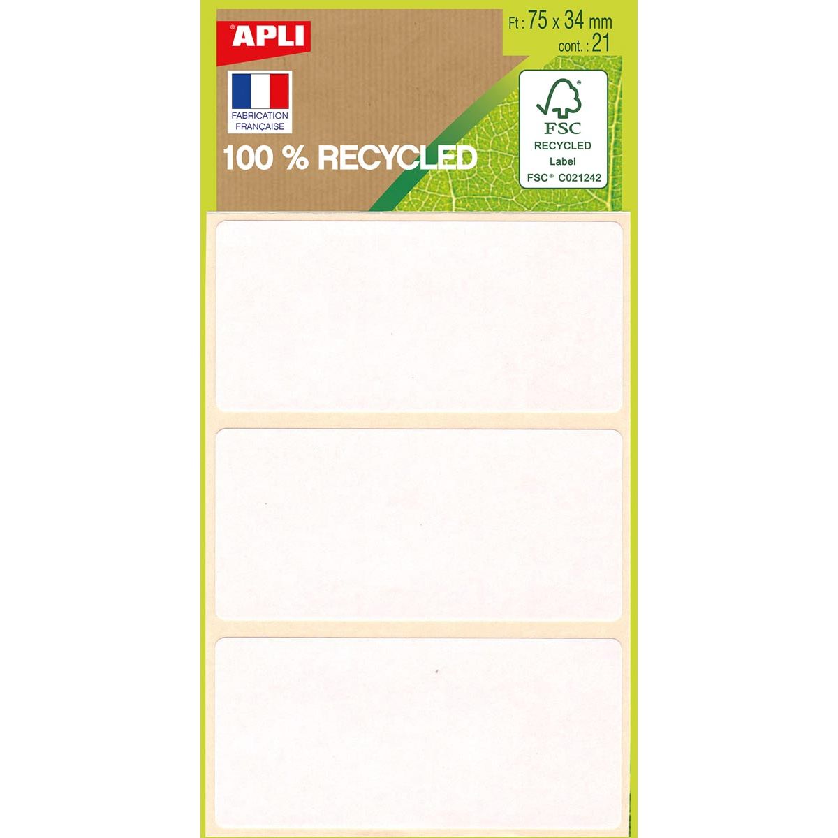 Apli - étiquettes blanches au cas où