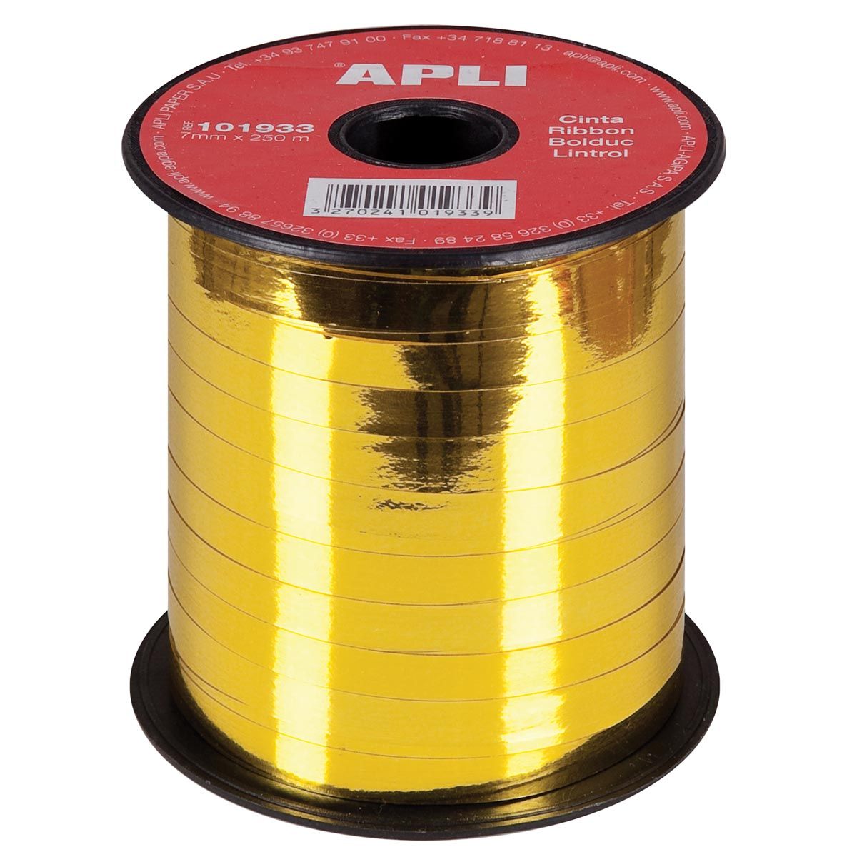Apli - Dekoband 7 mm x 250 m, Gold