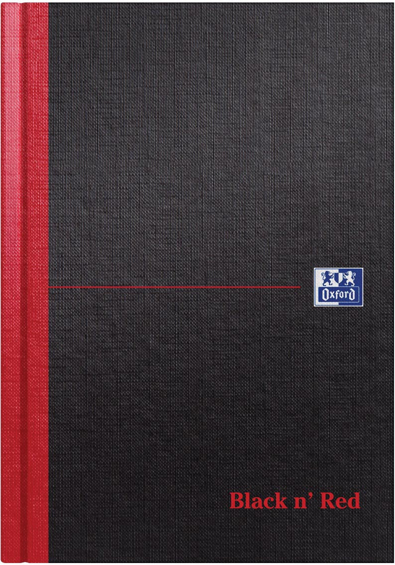 Oxford - Carnet Black n' Red A5 ligne 96 feuilles
