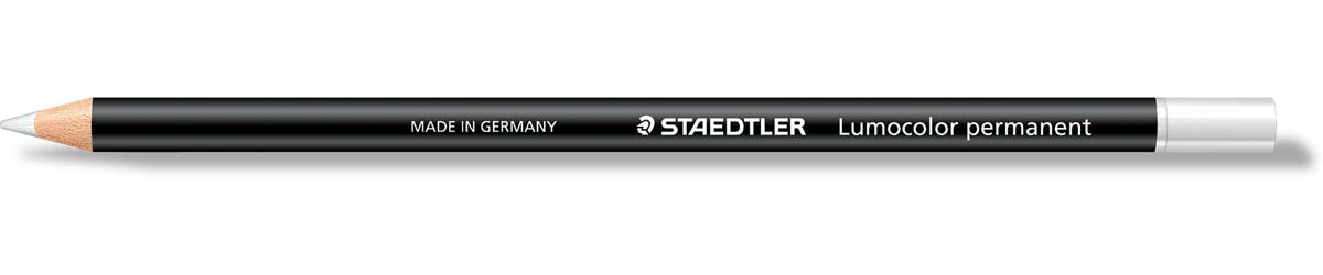 Staedtler - potlood Lumocolor permanent glasochrom, wit