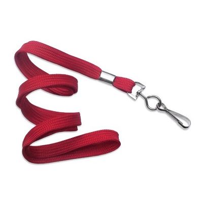 Klika - Keycord met metalen haak, br 10mm rood