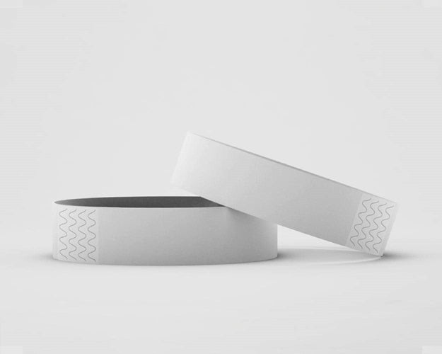 Klika - Toegangsbandjes kleur wit 100 stuks