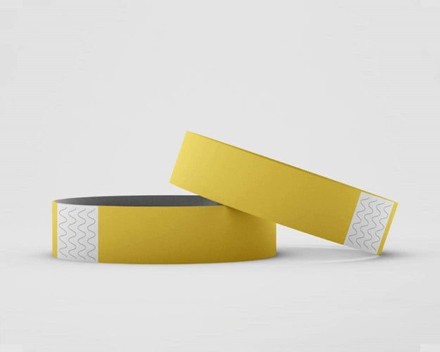 Klika - Toegangsbandjes kleur geel 100 stuks