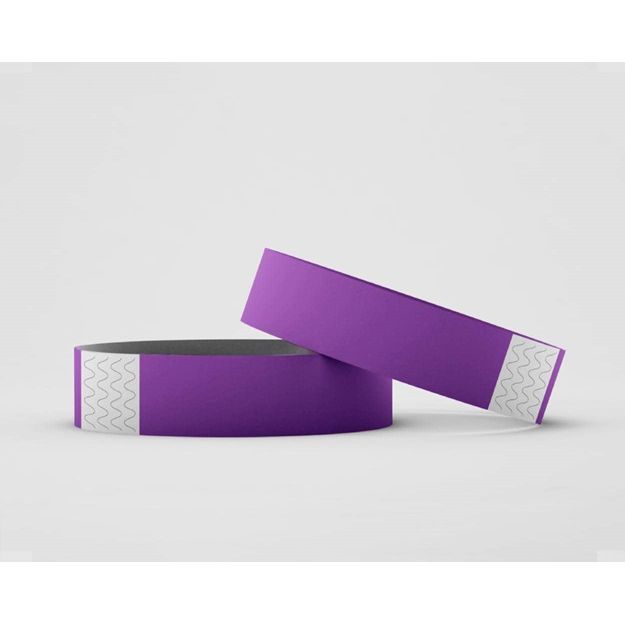 Klika - Toegangsbandjes kleur paars 100 stuks