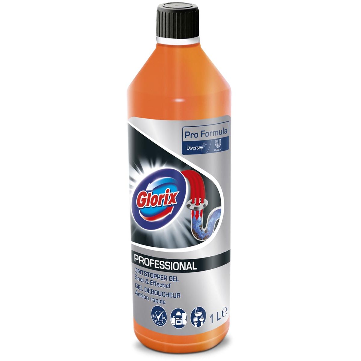 Glorix - ontstopper, flacon van 1 l