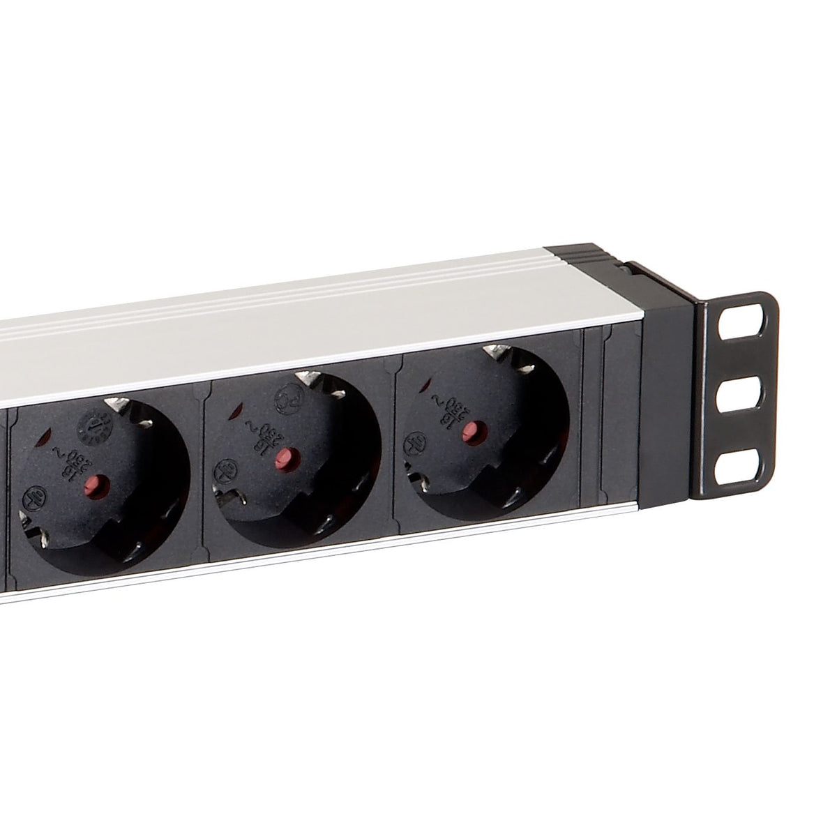 EQUIP - 333293 energiedistributie 8 AC-uitgang(en) 1U Zwart, Zilver