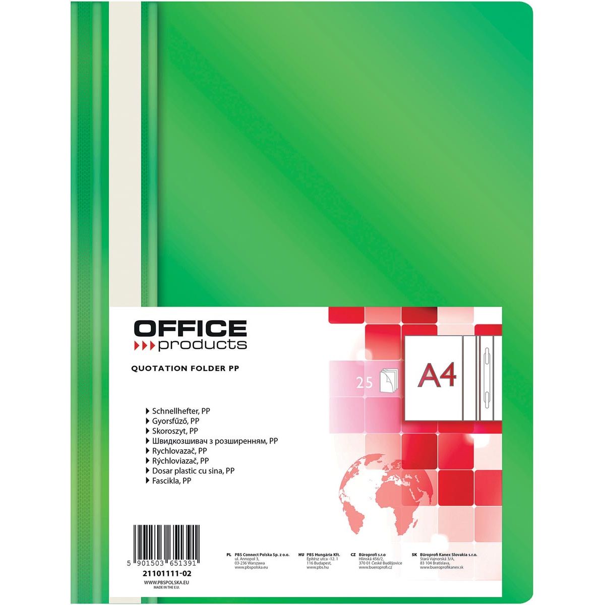 OFFICE products - snelhechtmap, groen