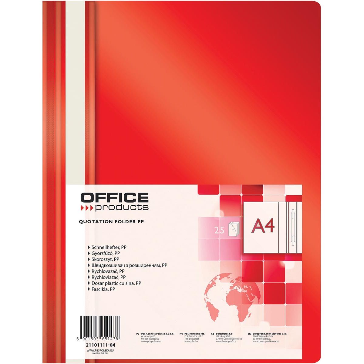 Produits OFFICE - dossier de réparation rapide, rouge