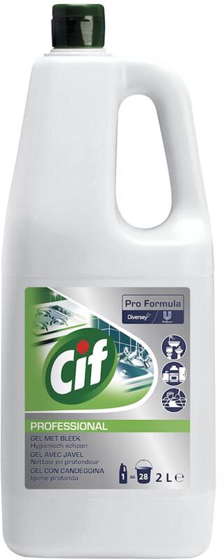 Cif - Professional allesreiniger met bleekmiddel, fles van 2 l
