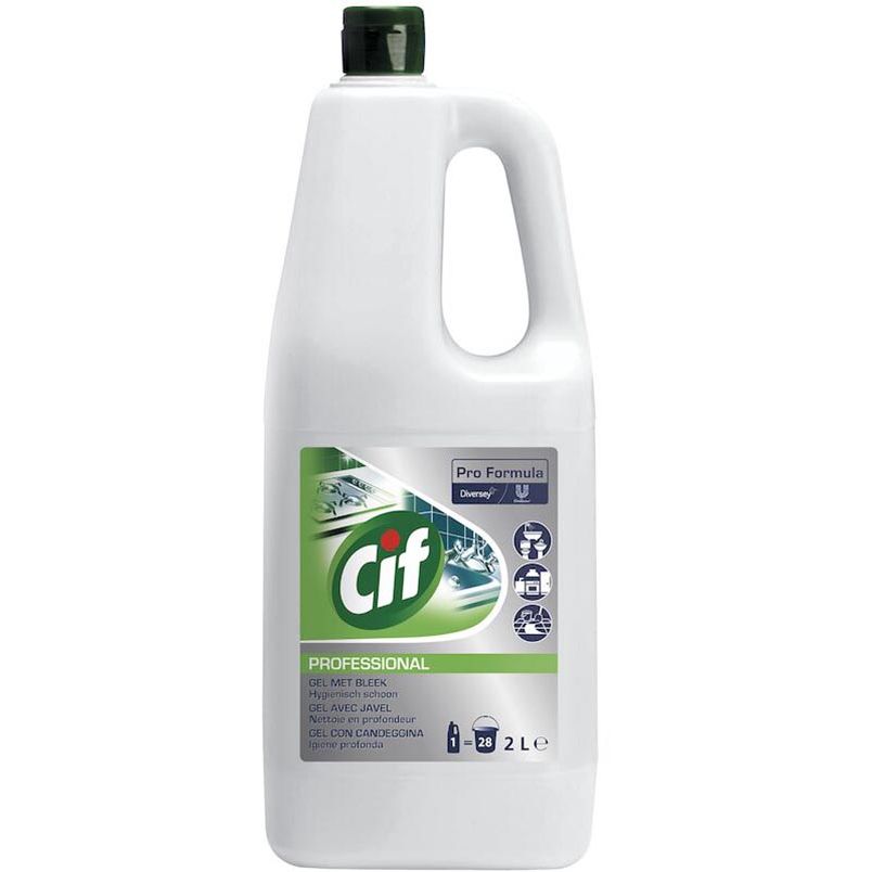 Cif - Professional allesreiniger met bleekmiddel, fles van 2 l