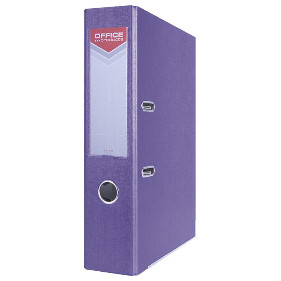 OFFICE products - ordner, voor A4, uit karton, rug van 7,5 cm, paars