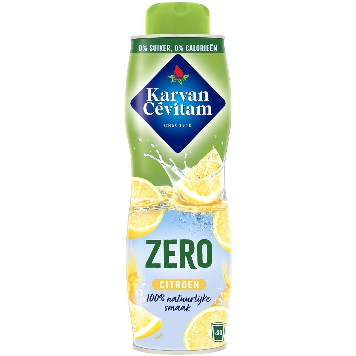 Karvan Cévitam - sirop, bouteille 60 cl, 0% sucre, citron