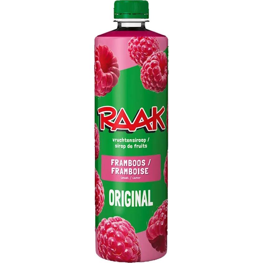 Raak - siroop framboos, fles van 75 cl