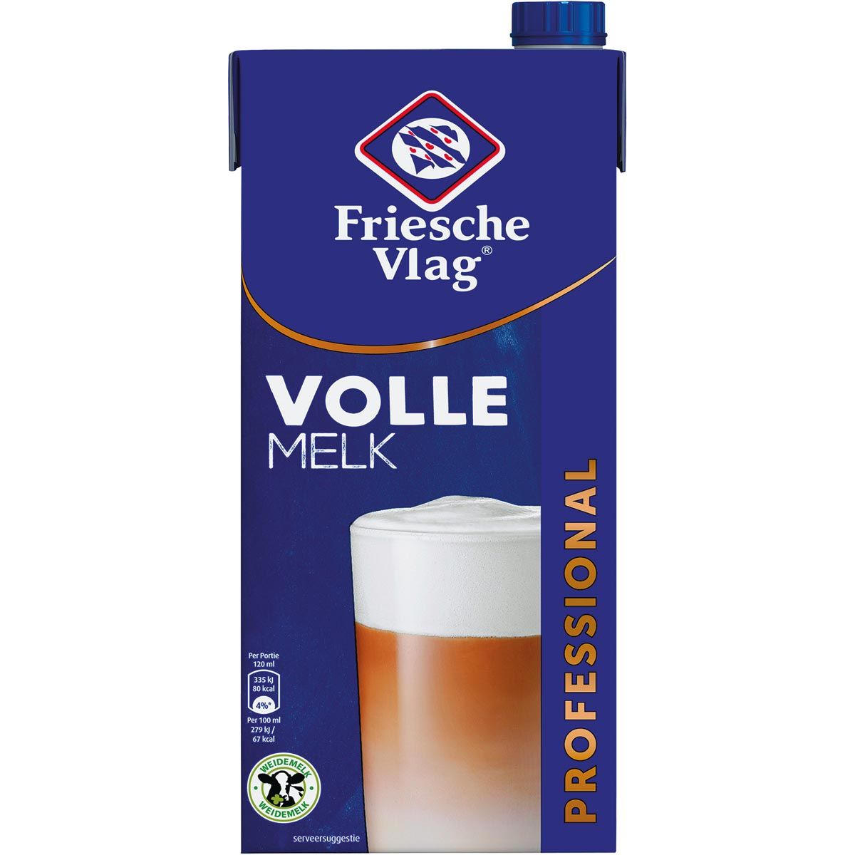 Friesche Vlag - Langlekker-Milch, Packung mit 1 Liter, Vollmilch